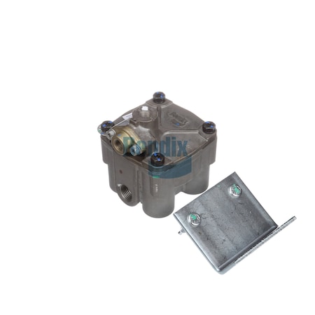 Bendix Valve, Relay, Brake, R-12Dc, W/ Biased Double Check, 4 Psi, 4 Vertical Delivery Ports, 1/2 800477